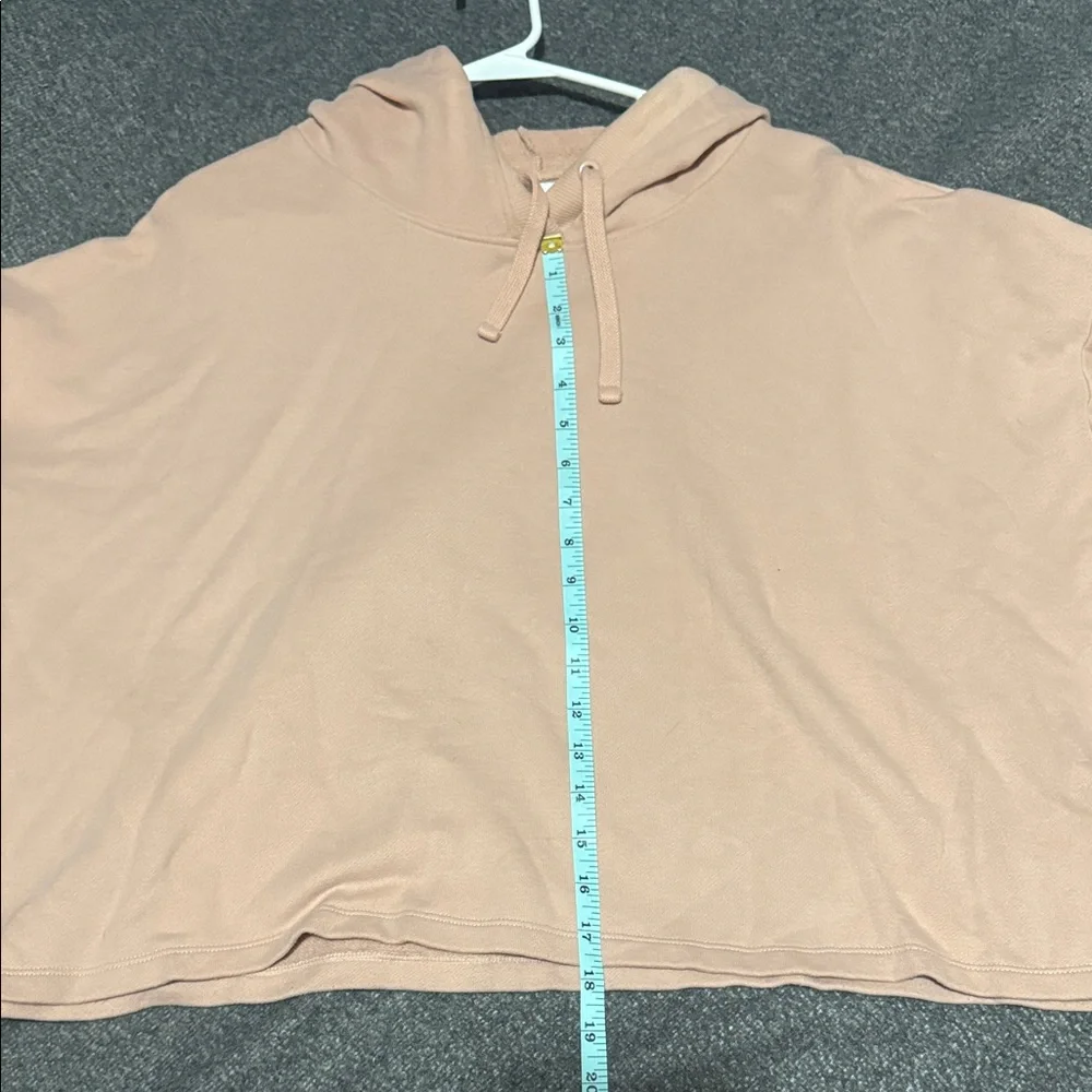 🤎 Victoria Sport Cropped Hoodie Sweatshirt Size XL | Blush Taupe - Picture 5 of 7